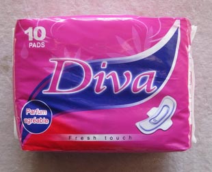 供應(yīng)Diva10片加厚快易夜用衛(wèi)生巾