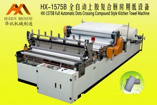 HX-1575B全自動交叉為復合廚房用紙設備