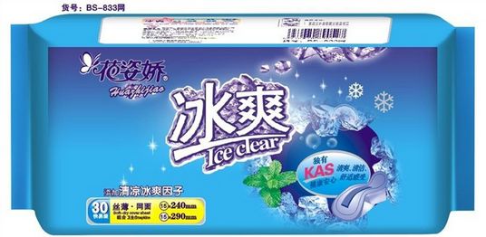 供應花姿嬌-冰爽-組合30片 絲薄網面