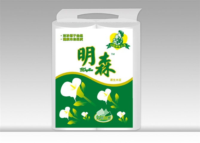 供應明森綠包平紋長2卷