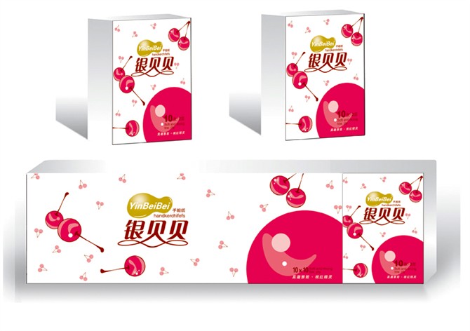 供應銀貝貝系列手帕紙