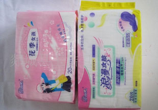 干爽網面瞬吸藍衛生巾超強吸收力勁爽衛生巾新款上市