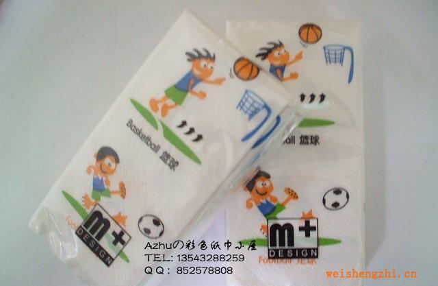 嬰童專用紙巾，幼教紙巾，兒童彩色印花紙巾運動男孩