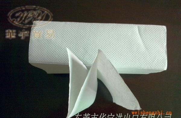 供應(yīng)單層生活用紙250抽白色N折再生擦手紙