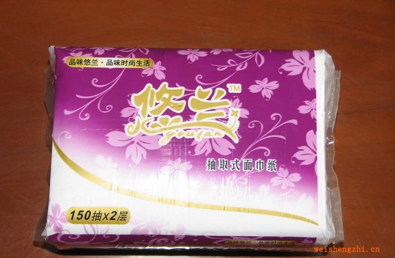 悠蘭軟抽面巾紙，抽取式生活用紙