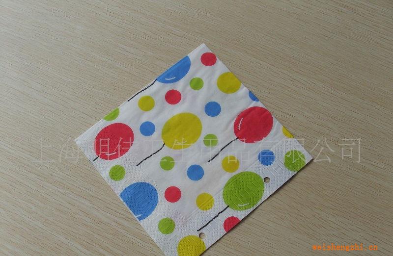 促銷各種印花和顏色進口彩色餐巾紙素色口布彩色紙