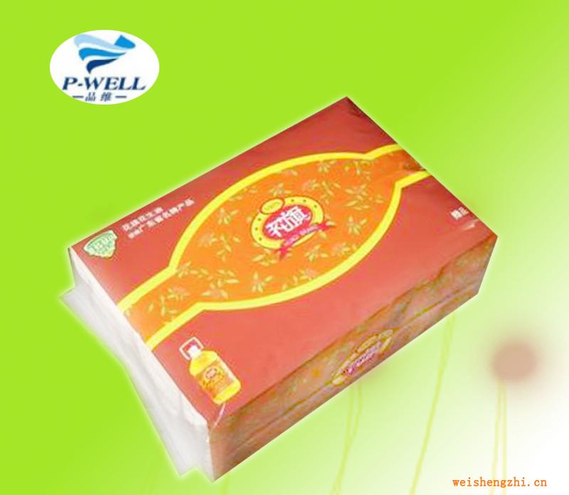 品維紙業(yè)廠家專業(yè)訂制各種規(guī)格軟包面巾，盒裝紙巾，廣告餐巾等
