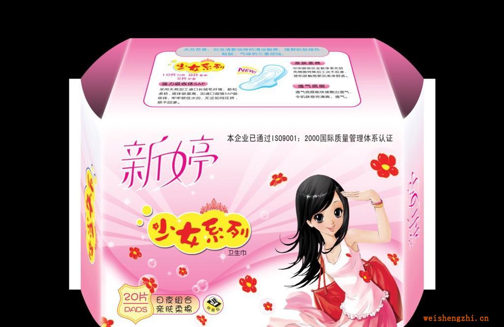 供應新婷20片完美護理（290）柔爽網面日夜雙用系列衛生巾