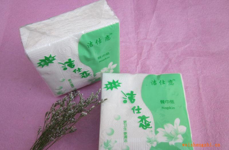 潔仕戀96包餐巾紙綠色包裝實用于酒店.飯店紙巾