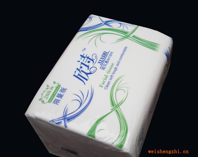 供應限量版200抽軟包面巾紙/抽紙精裝廠家直銷可貼牌加工