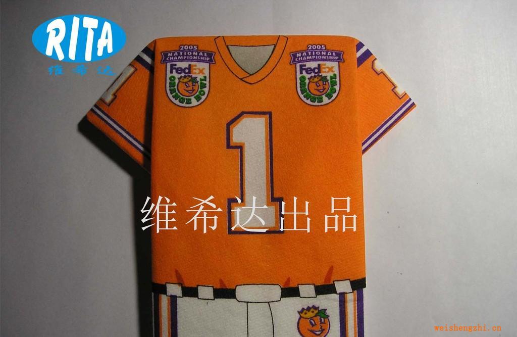 球衣餐巾紙彩色印花紙巾餐巾紙、餐巾紙印刷、卷筒紙、紙巾