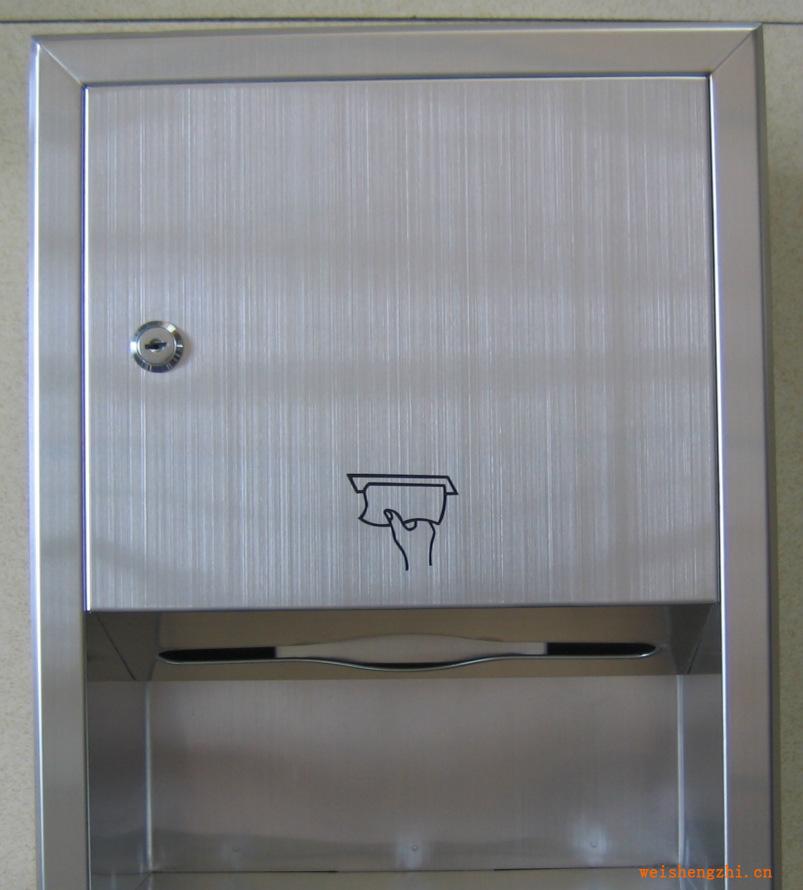 供應暗裝304#不銹鋼擦手紙盒，手紙箱，紙巾架