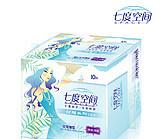 七度空間少女系列絹爽網面超長夜用超薄衛生巾338mm8片