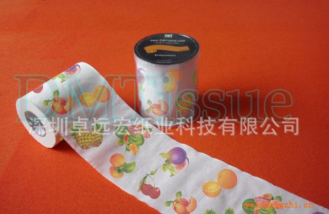 水果印刷衛生紙/卡通印花衛生紙