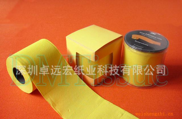 新穎彩色衛生紙/染色衛生紙/黃色衛生紙