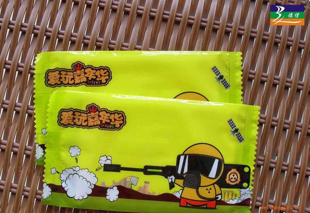 供應(yīng)單片裝促銷濕巾，檸檬水果香味濕巾，牛奶香味濕巾，清潔濕巾