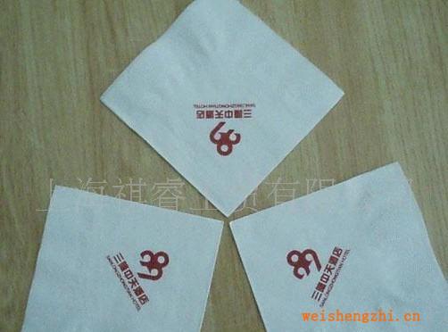 提供廣告餐巾紙加工，廣告紙巾，餐用紙巾，餐巾紙，上海祺睿工貿