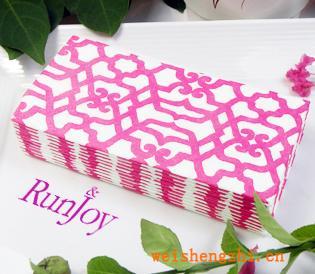 暢銷彩色餐巾紙酒店一次性用紙彩色手帕紙巾