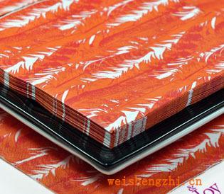 彩色印刷紙巾個性印花紙巾彩色餐巾紙面巾紙