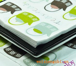 可愛印刷餐巾紙面包房紙巾饋贈禮品彩色餐巾紙