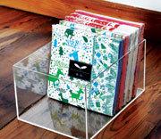 彩色印刷紙巾彩色手帕紙展示盒展示架規格：24.6*17.5*13cm