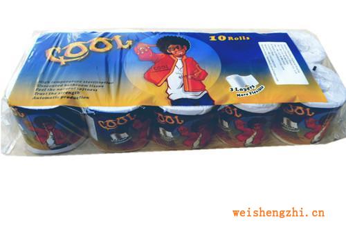 專業出口裝“COOL”牌高級純木漿衛生卷紙