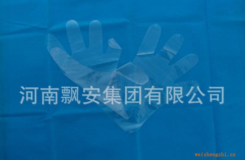 供應一次性PE膜薄膜手套大中小號