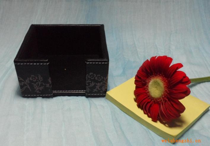 （供應優(yōu)質純手工）外貿精品酒店辦公用品便簽盒