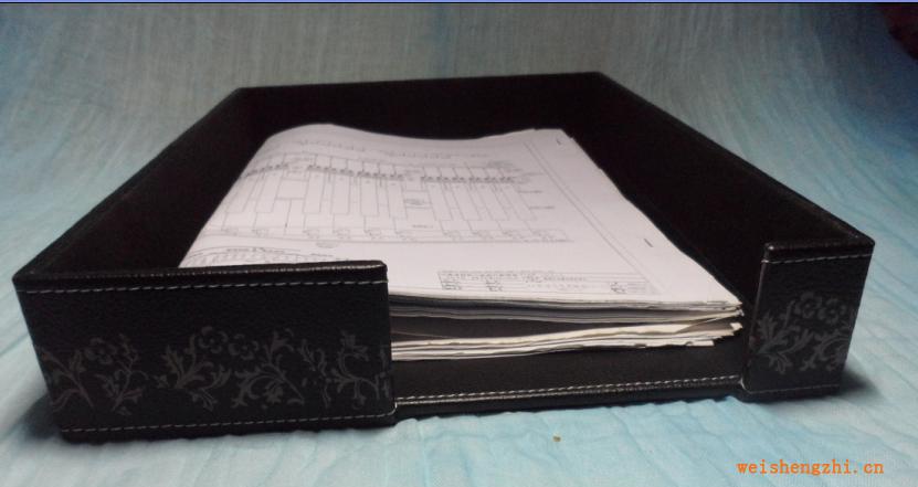 （供應優(yōu)質純手工）外貿精品酒店辦公用品文件盤