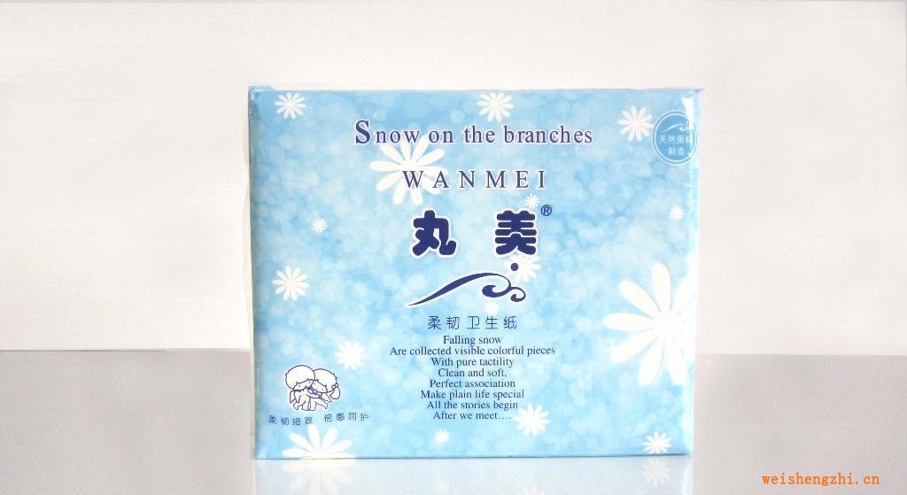 供應丸美藍色純木漿方包紙