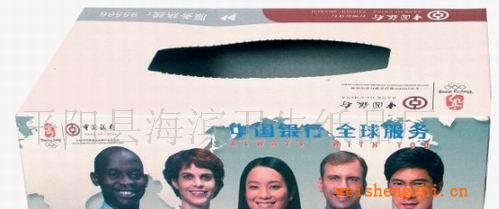 長期供應23*12*6cm無香型廣告抽取式紙巾