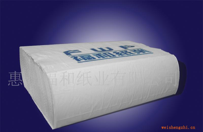 供應白色、棕色環保(再生）N折擦手紙