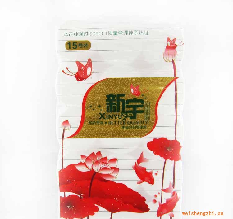 新宇15卷純木漿紙1400g小卷純木漿紙批發新宇木漿紙衛生紙