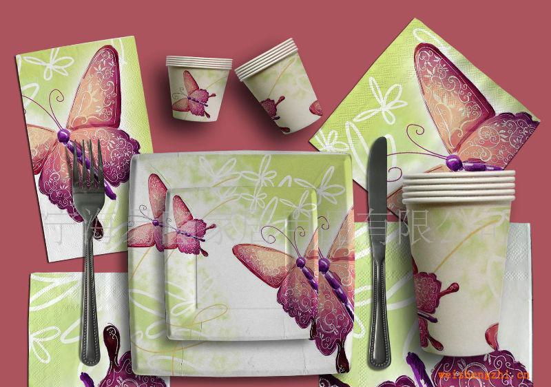 德國(guó)品質(zhì)食品級(jí)紙盤、紙杯、紙巾（套裝）