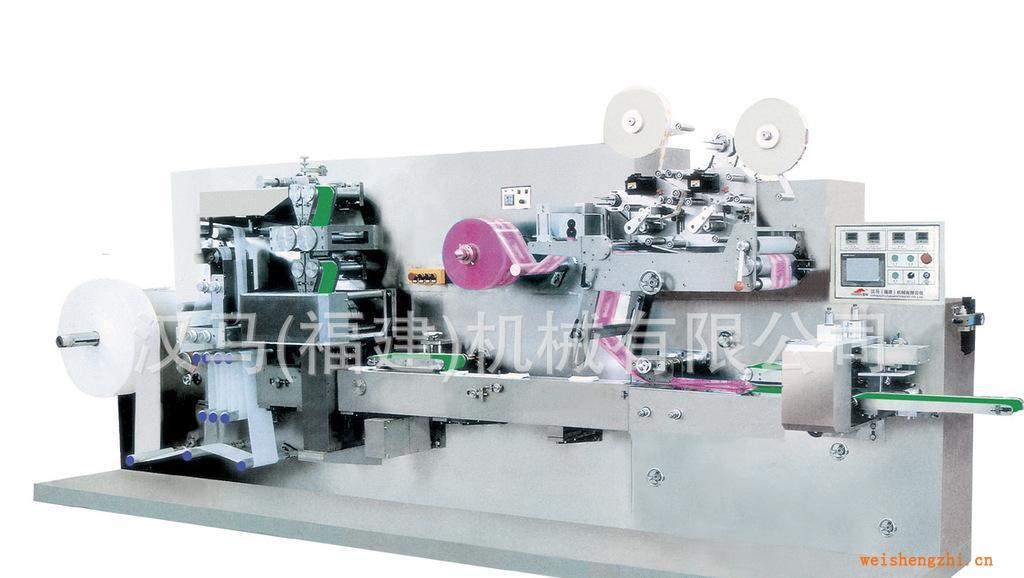 供應(yīng)無(wú)紡布濕紙巾機(jī)HM-1300全自動(dòng)5-30片裝濕巾機(jī)