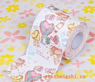 盛潔雅印花卷紙創意卷紙心形圍巾