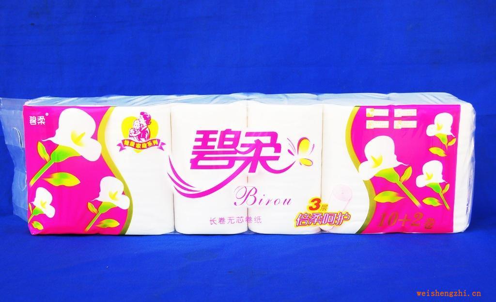 供應(yīng)碧柔雕紋系列中長(zhǎng)優(yōu)質(zhì)木漿衛(wèi)生紙