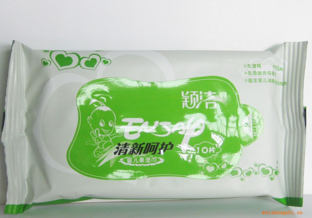 穎潔廠價批發嬰兒柔濕巾10片裝廠家直銷高級無紡布溫和