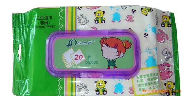 [三仕達(dá)濕巾廠家直銷]20片嬰兒濕巾嬰兒用品濕巾廠家