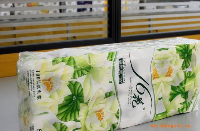 大量供應高檔綠飄飄卷筒紙紙巾代理廠家直銷