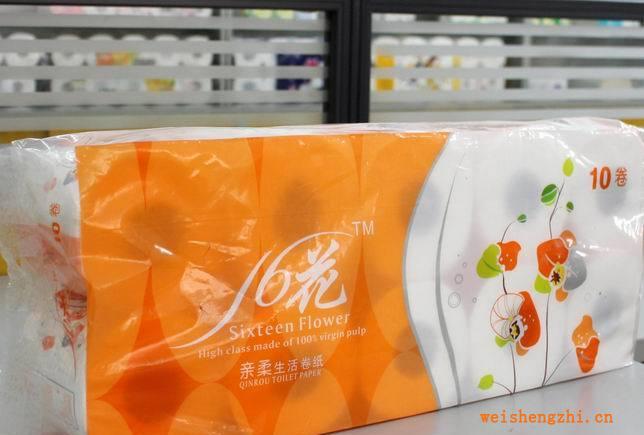 廠家直銷16花親柔卷筒紙衛生紙原生漿紙