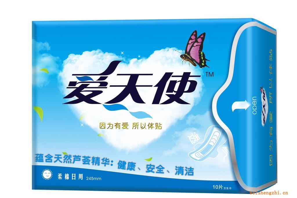 愛天使超強吸水柔棉日用10片裝衛生巾