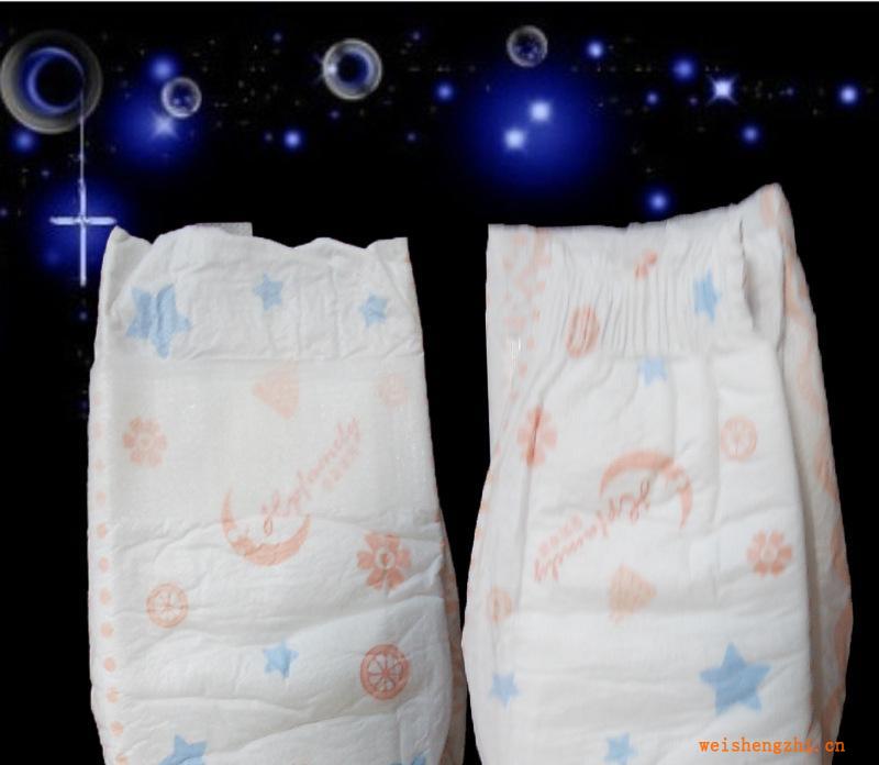 【貼牌生產】實心體潤膚增白無紡布紙尿褲尿濕不跑位