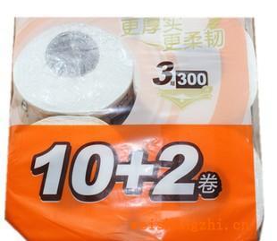 清風(fēng)卷紙原木純品卷筒衛(wèi)生紙3層300段12卷