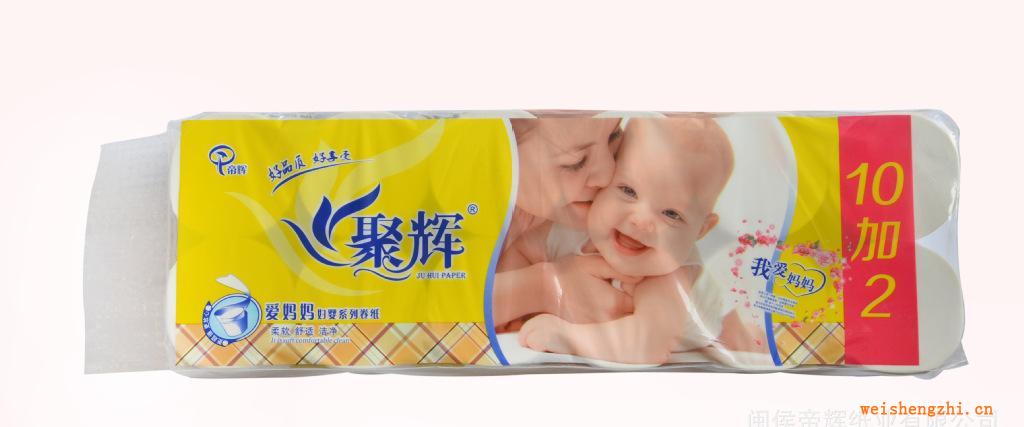 帝輝紙業潔凈柔韌婦嬰系列卷紙10+2卷裝