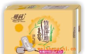 天津蔓莉衛生巾廠家竹纖維衛生巾批發網270mm木棉紗紡10片裝