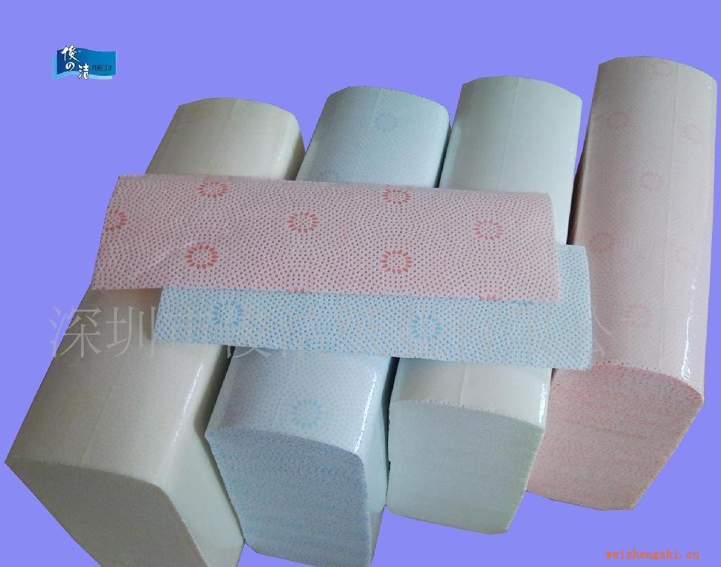 生產(chǎn)雙色印刷，單色壓花，雙層復(fù)合擦手紙超強吸水性