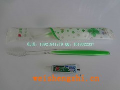 批發采購牙刷供應酒店賓館用品雙色牙刷一次性牙刷批發兩面針牙膏