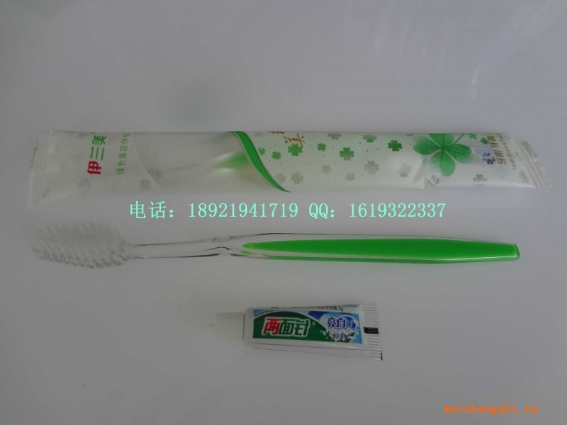 雙色舌頭牙刷兩面針牙膏環保塑料袋包裝