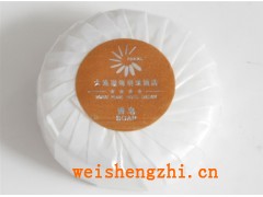大連渤海明珠酒店燙銀不干膠四星級酒店香皂圓形香皂一次性香皂